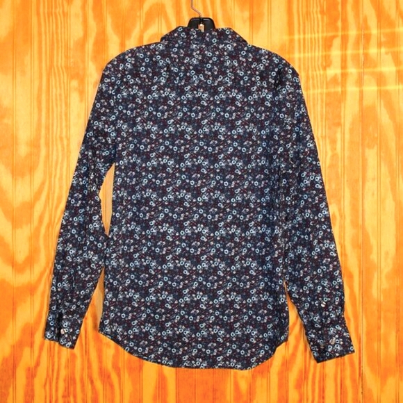 Perry Ellis Floral Stretch Shirt - Size S - Picture 4 of 5